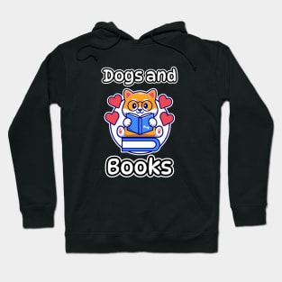 Dogs And Books Hoodie